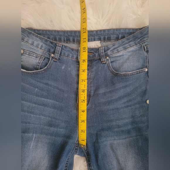 Hayden Los Angeles, Womans Jeans Decorated Faux Pearl/Bead Sz M - Picture 5 of 8